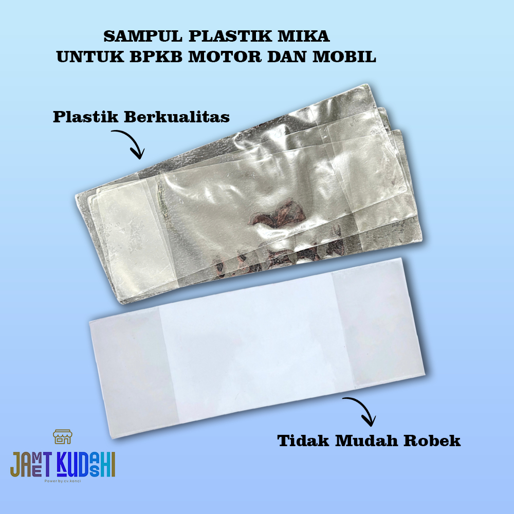 

Sampul Plastik Mika Pelindung untuk BPKB Motor dan Mobil - isi 1 pcs