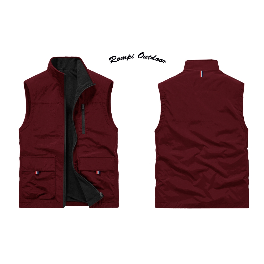 TERBARU...ROMPI OUTDOOR PRIA  BAHAN TEBAL DAN BERKUALITAS BISA COD / ROMPI VEST PRIA DAN WANITA BISA
