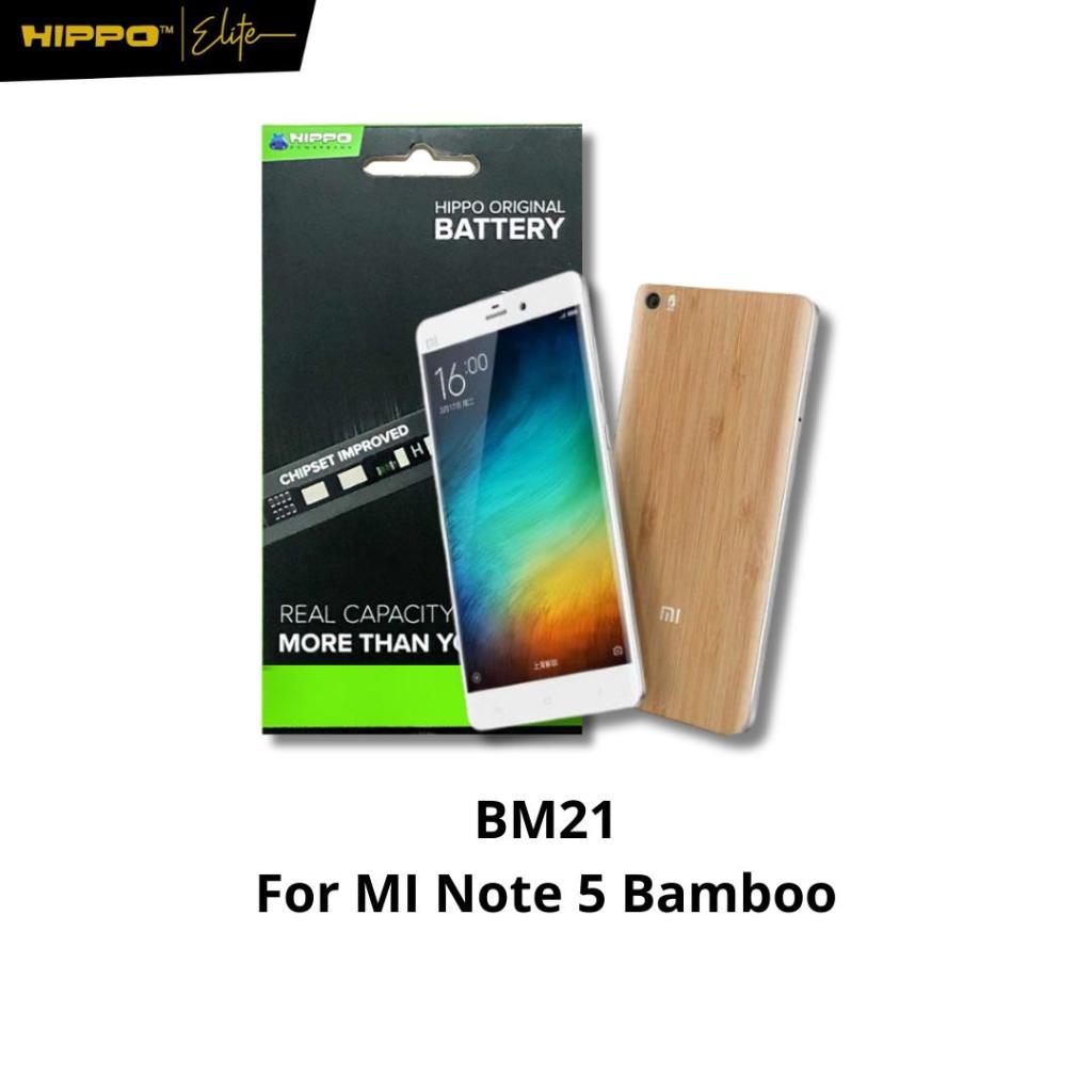 Hippo Baterai Xiaomi Mi Note 5 Bamboo 3000Mah BM21 Original Battery Batere Premium Batu Batre Batrai