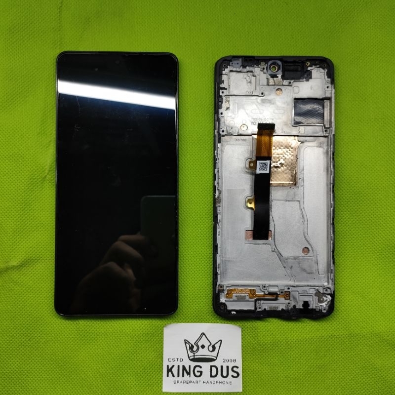 LCD TS TOUCHSCREEN FULLSET FRAME INFINIX NOTE 30 PRO X678B ORIGINAL COPOTAN