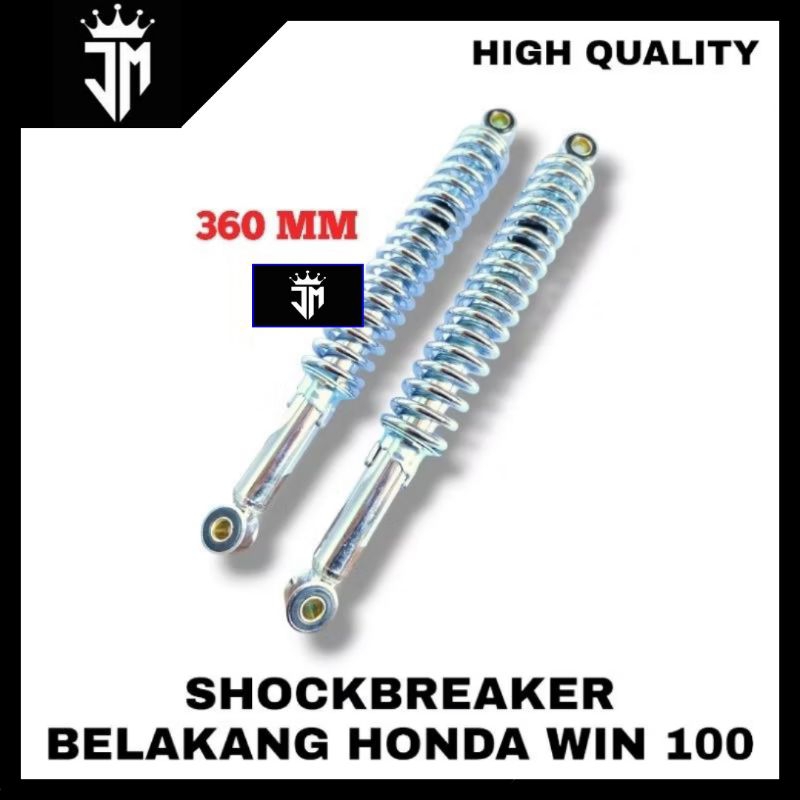 SHOCKBREAKER SHOCK SKOK BELAKANG HONDA WIN 100 CROME UKURAN 360MM