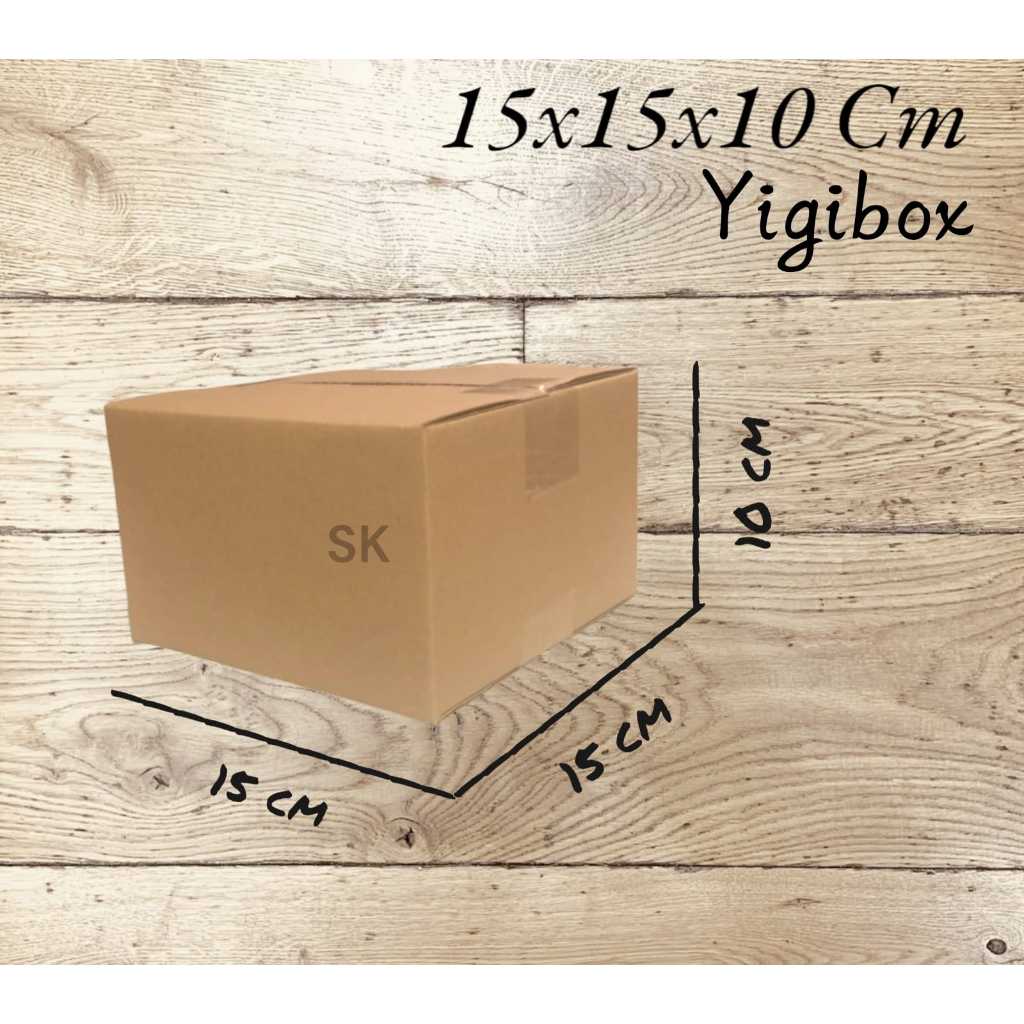 

Kardus Karton Box Ukuran 15x15x10 CM.... ST Single Wall Polos Untuk Packing Souvenir dll
