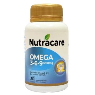 NUTRACARE OMEGA 3-6-9 (1200 mg) / 30 Soft Gel / Suplemen Kesehatan dan Kebutuhan Omega 369