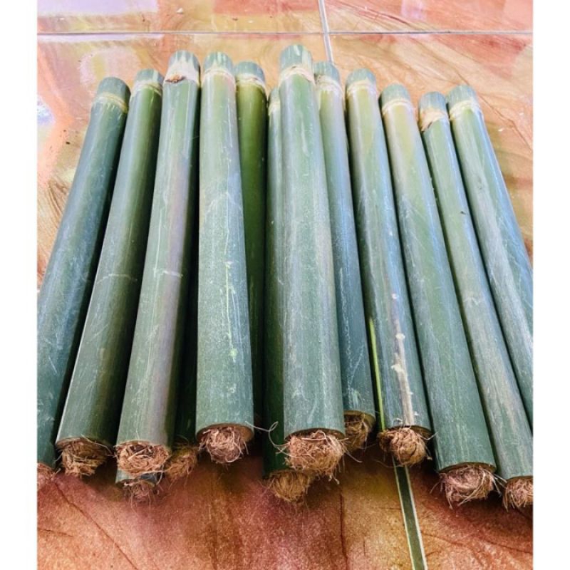 Obor bambu tradisional penerang jadul