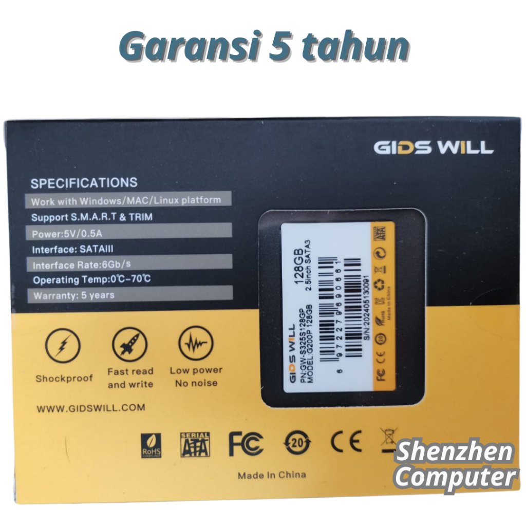 Memory SSD 128GB 256GB 512GB 1TB internal Laptop new original bergaransi resmi