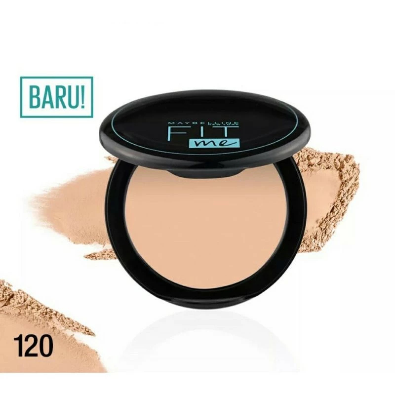 MAYBELLINE Fit Me Matte + Poreless Compact Powder SPF 28PA+++ - 120 Classic Ivory | Bedak Padat 12H 