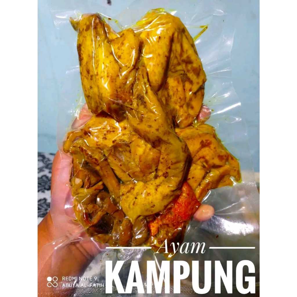 

Ayam Kampung 1 ekor frozen ungkep bumbu kuning berat 650++