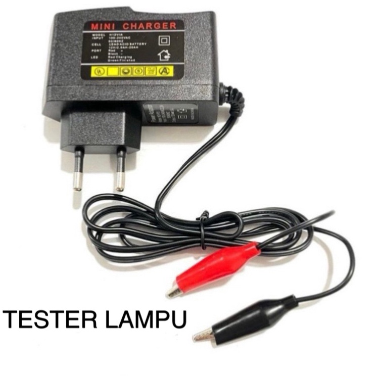 alat tes lampu tester Lampu LED DC colok listrik headlamp motor