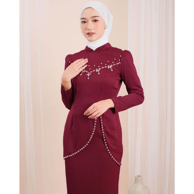 SET BAJU KURUNG MELAYU,baju kurung Malaysia,set kondangan