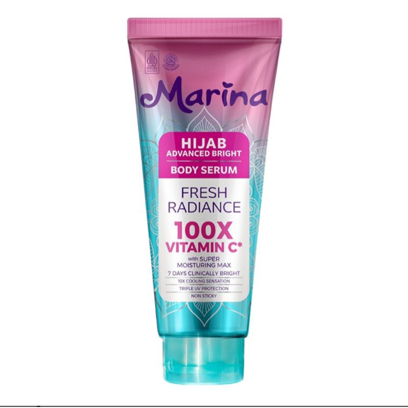 MARINA HIJAB advanced bright serum pelembab tubuh fresh radiance
