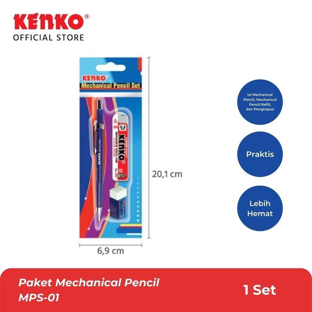 

KENKO Pensil Mekanik / Pensil Isi Set MPS-01