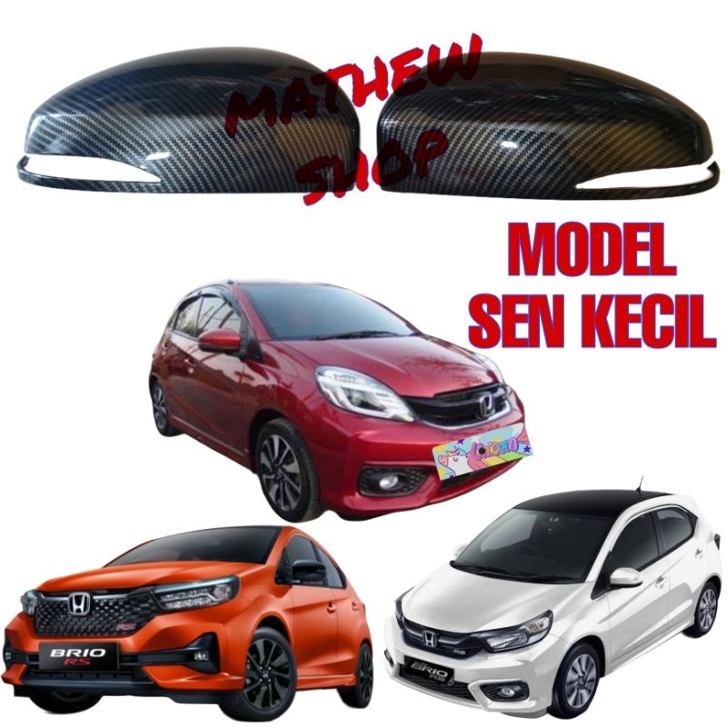 Cover Spion Honda All New Brio RS 2018 2019 2020 2021 2022 2023 2024 Carbon / Garnish Tutup Spion Ne