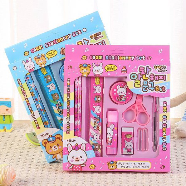 

Super Stok Pensil Set Lengkap Alat Tulis Anak 9 in 1 set Alat Tulis Anak Sekolah