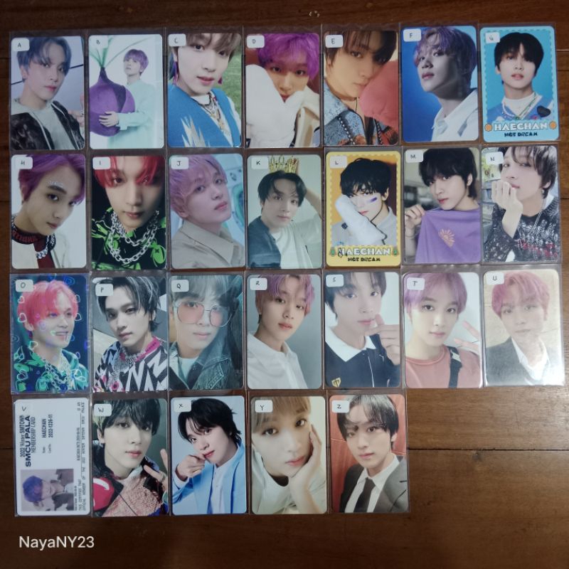Photocard HAECHAN NCT Official (Kihno Favorite Bawang Helfut Candy Beatbox Starry TC 2baddies Laundr