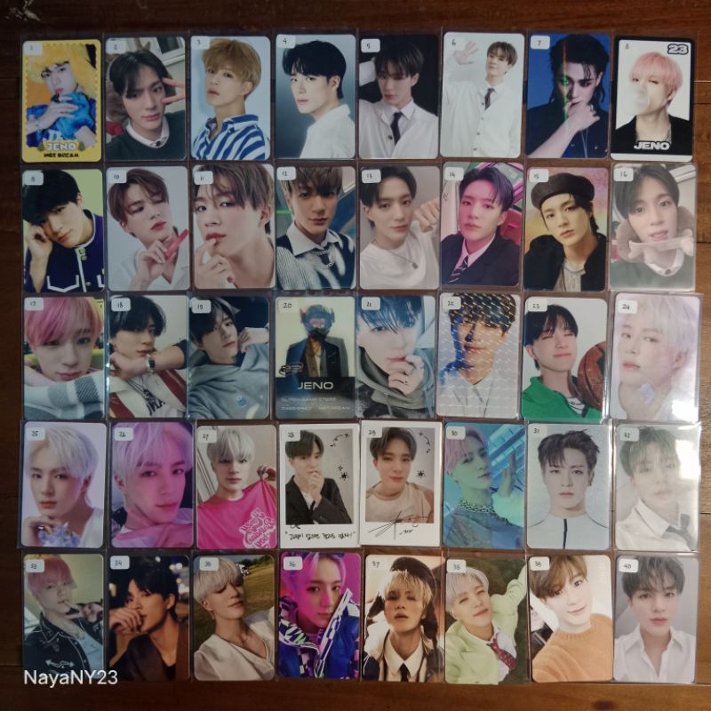 Photocard JENO NCT DREAM Official (Candy Fortune Card TDS2 FCMM Glich Mode Hottracks POB SG22 SG23 P