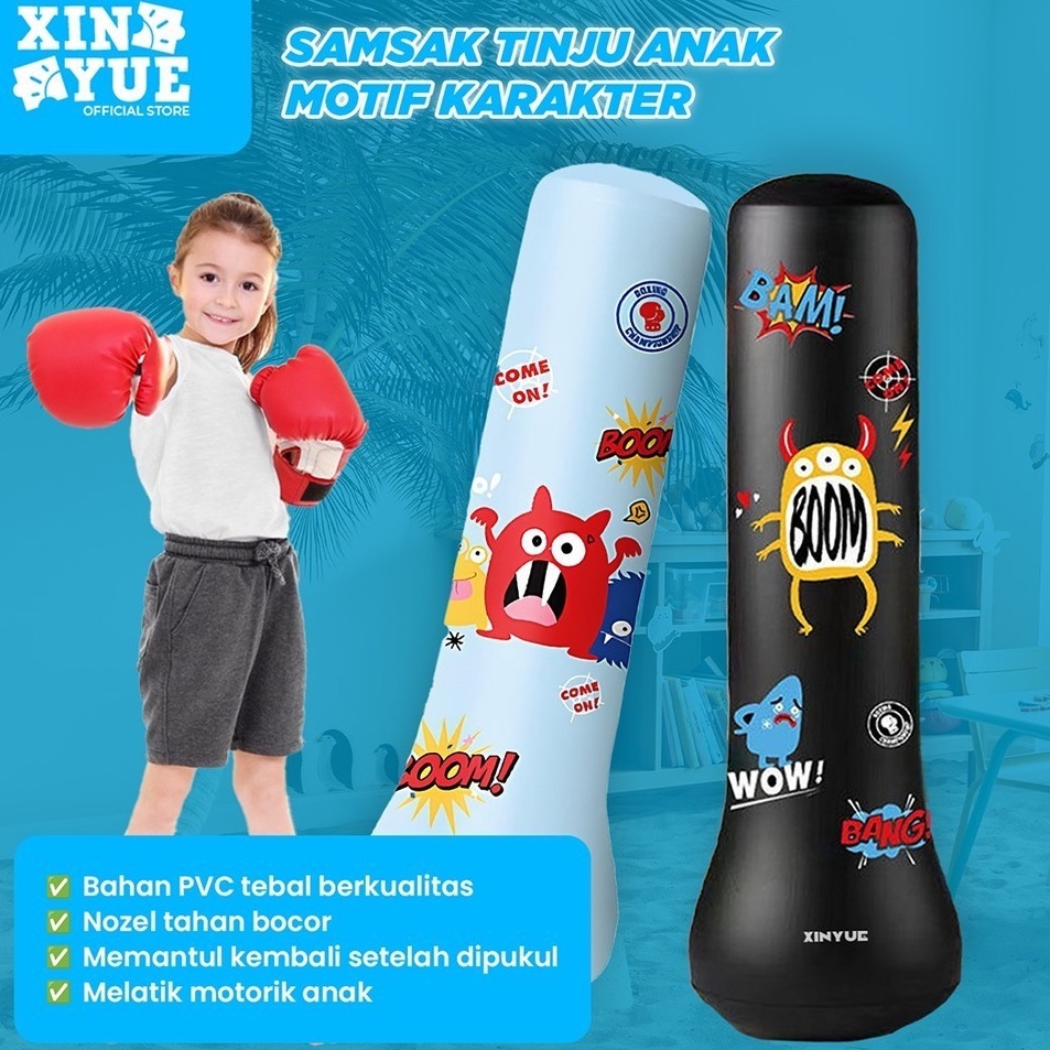 Diskon Untung  Xin Yue Standing Boxing Ball Samsak Tinju Anak Inflatable Samsak Angin Training Targe