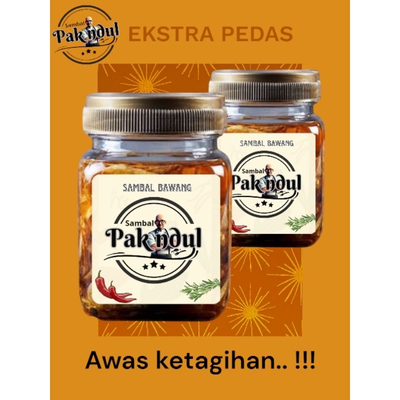 

Sambal Kemasan super pedas|| Toples Kaca || Sambal Pak Ndul