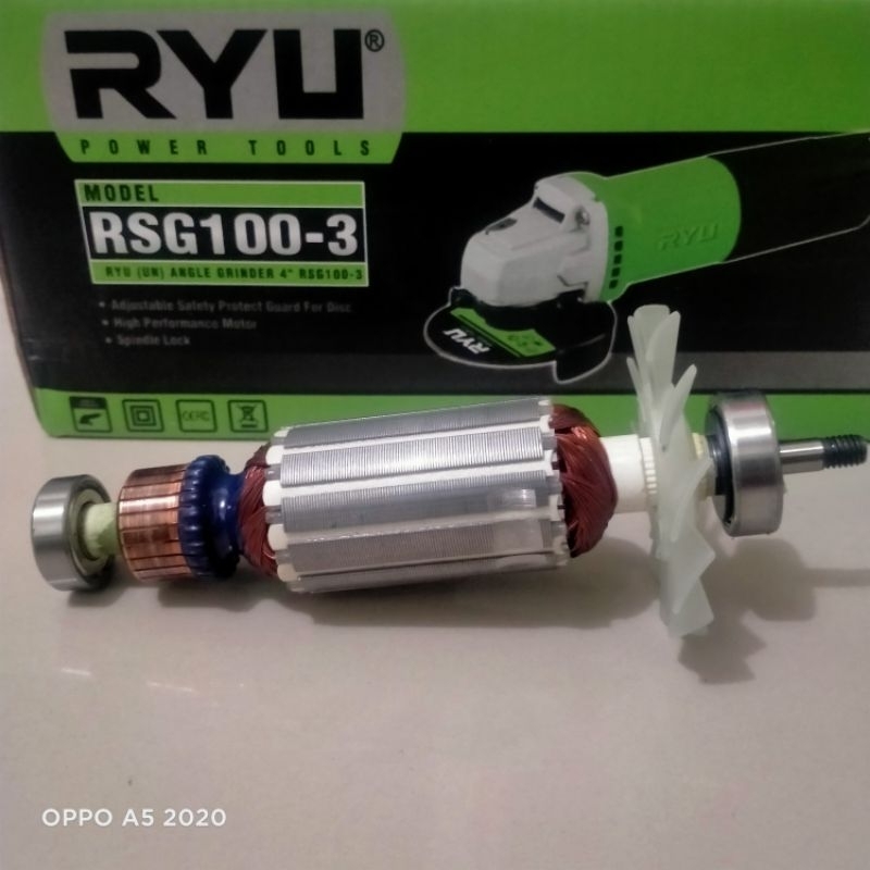 Armature Mesin Gerinda Ryu RSG 100-3/RSG 100-4/Angker Gerinda Ryu original
