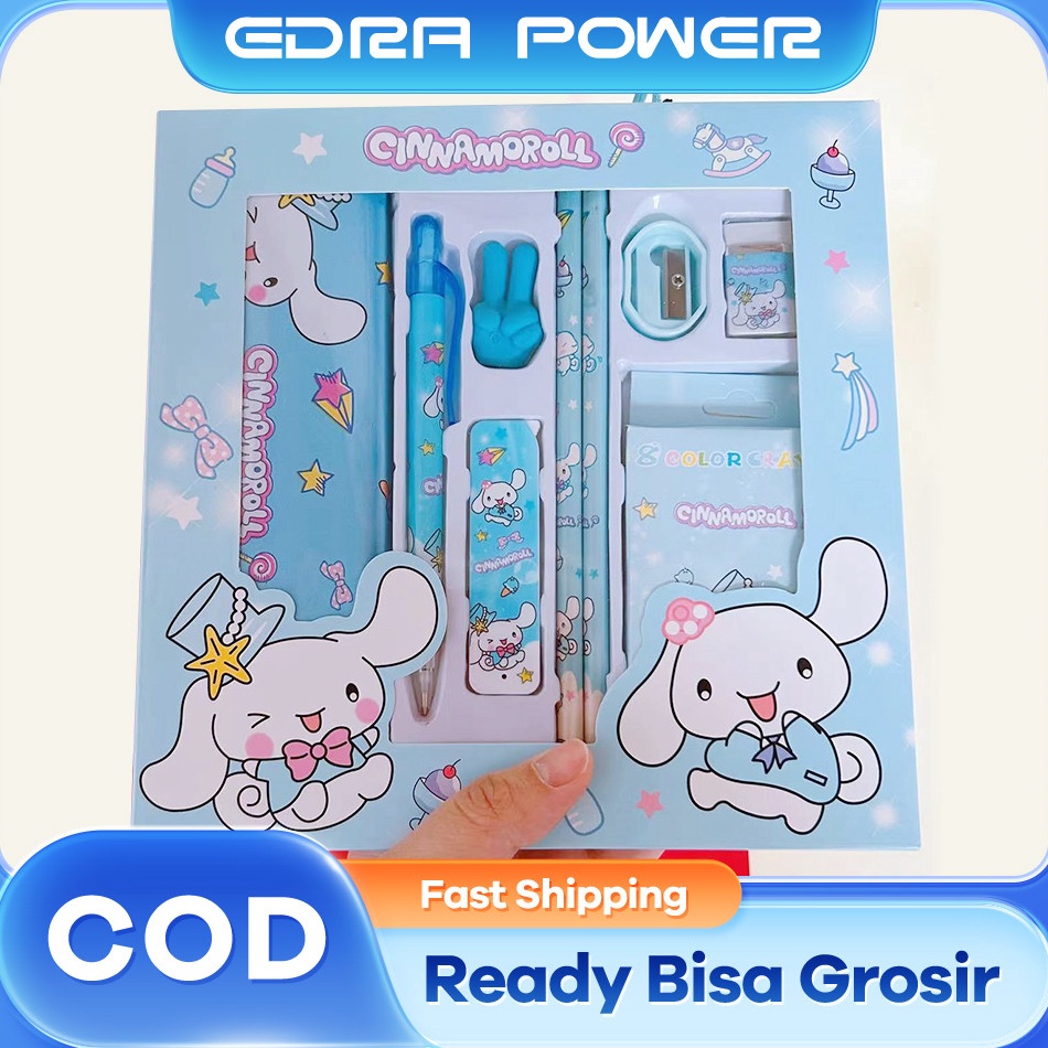 

Grosir Untung Paket Alat Tulis Set 9 in1 Sanrio Set Alat Tulis Kuromi Kotak Alat Tulis Penghapus Pensil Hadiah Alat Tulis Siswa