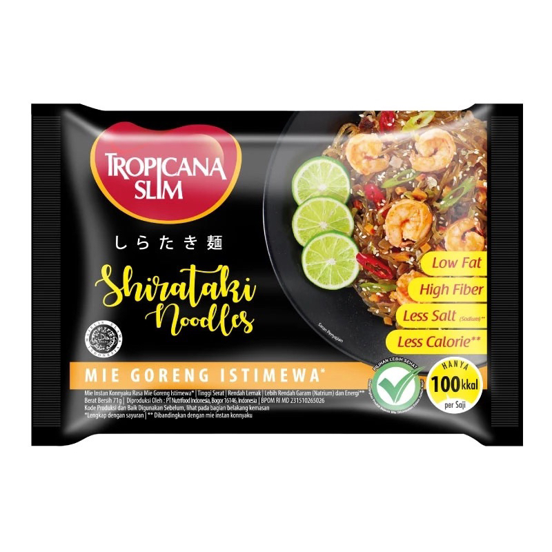 

Tropicana Slim Shirataki Noodle 71 g - Bantu Dukung Hidup Sehat
