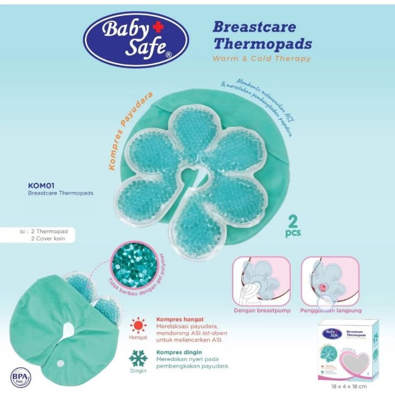 Baby Safe Breastcare Thermopads | Babysafe Kompres Payudara Ibu Menyusui | Breast Relaxant | Relaksa