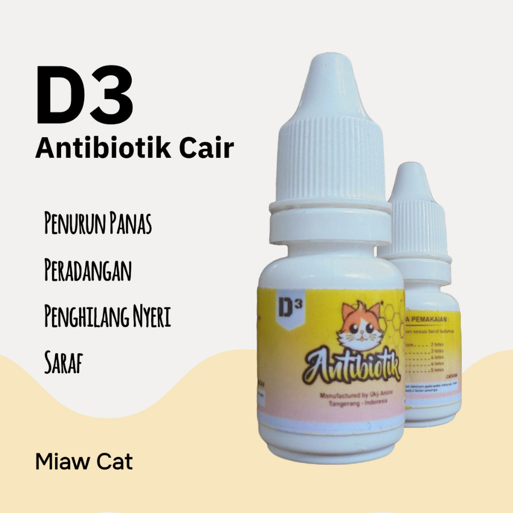 Vitamin kucing D3 anti-biotik