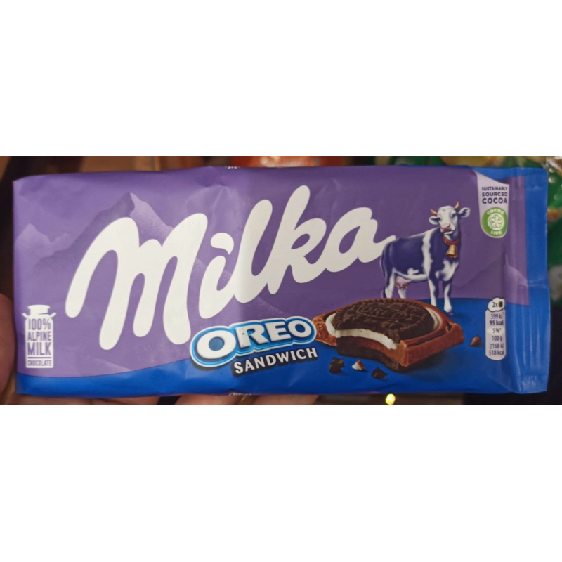 

Milka Oreo Sandwich 100% Alpine Milk Chocolate 100gr