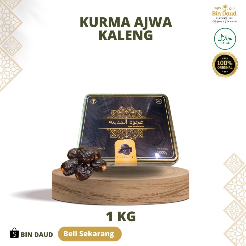 

KURMA AJWA PREMIUM 1 KG | MADINAH | BIN DAUD | ASLI 100% ORIGINAL