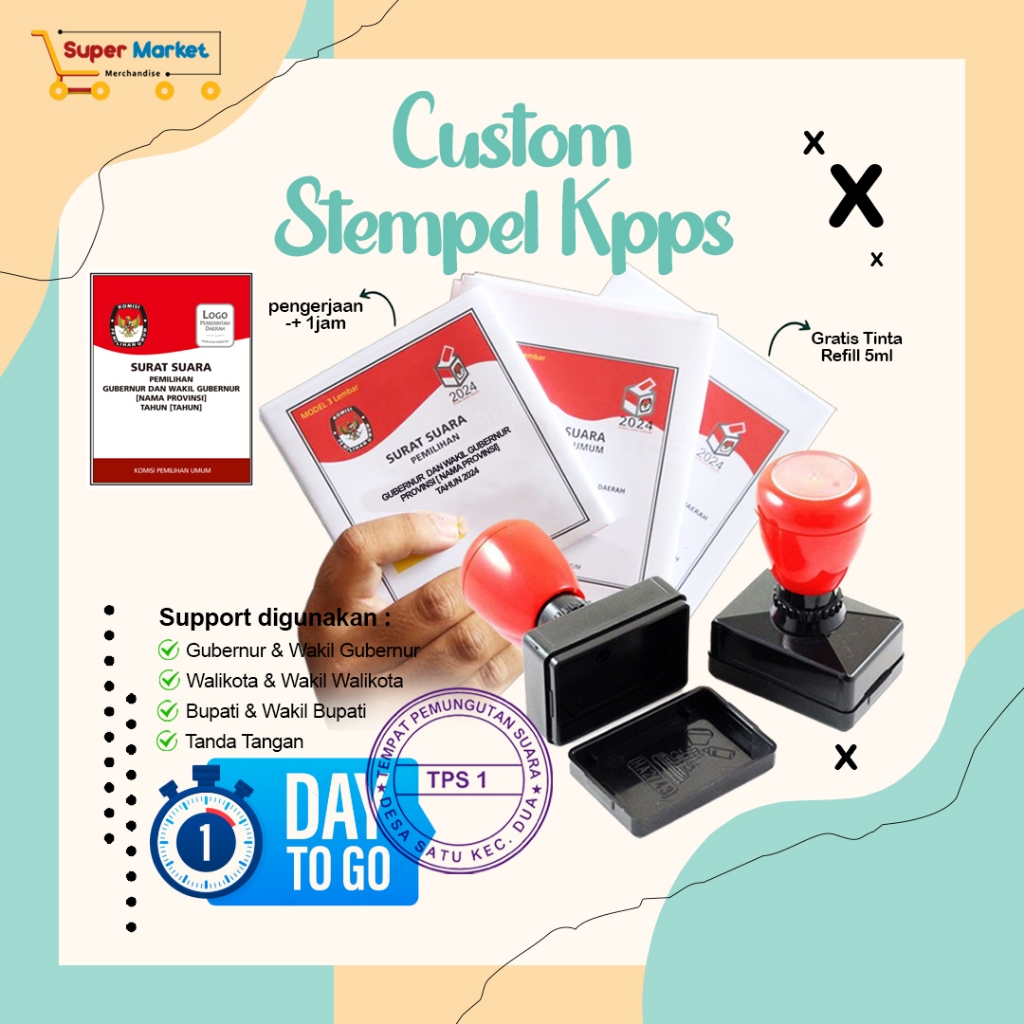 

[NEW] Stempel KPPS Pilkada 2024 / Cetak Stempel TPS Tanda Tangan / Custom Stampel Petugas Pilkada