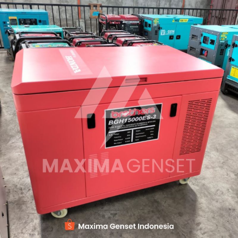 Genset 15 KVA - BROTHER HONDA 12000 Watt - Genset Super Silent - Genset Bensin - Genset Gasoline - 3