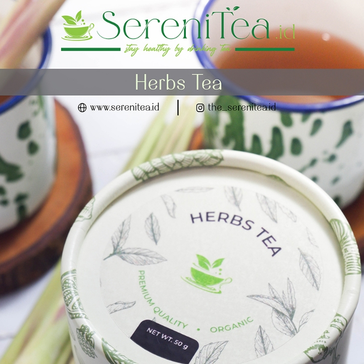 Herbs Tea, teh artisan campuran green tea, jahe dan daun sereh