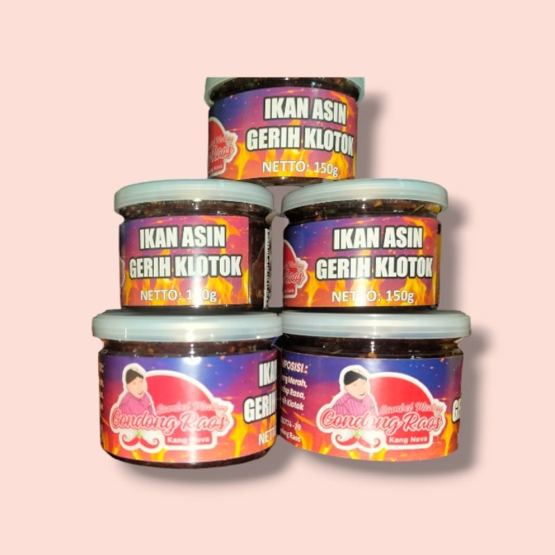 

sambel ikan asin gerih klotok