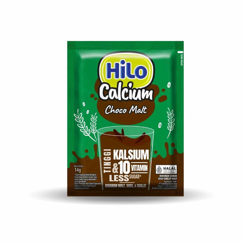 

HILO CALCIUM CHOCO MALT / CHOCOLATE TARO /CHOCOLATE sachet 14g