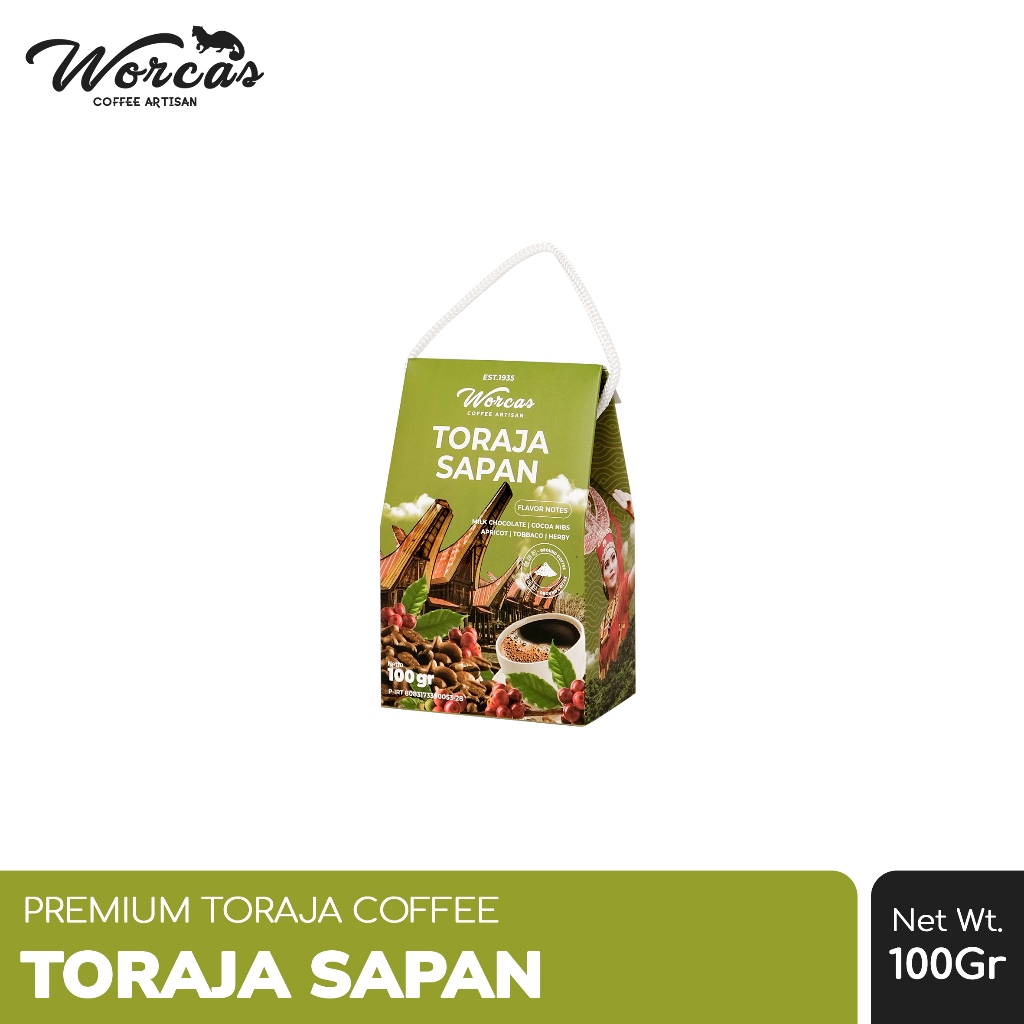 

WORCAS Toraja Sapan 100gr Arabica Coffee