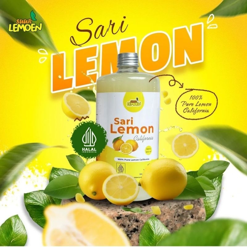 

SARI LEMON CALIFORNIA 500 ML fresh suur lemoen tampa campuran original pure lemon detok diet