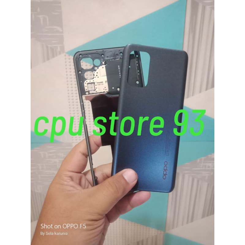Housing kesing casing fulset Oppo Reno 6 4G reno 6 4g CPH2235 original Backdoor+ Bazel+ tombol on of