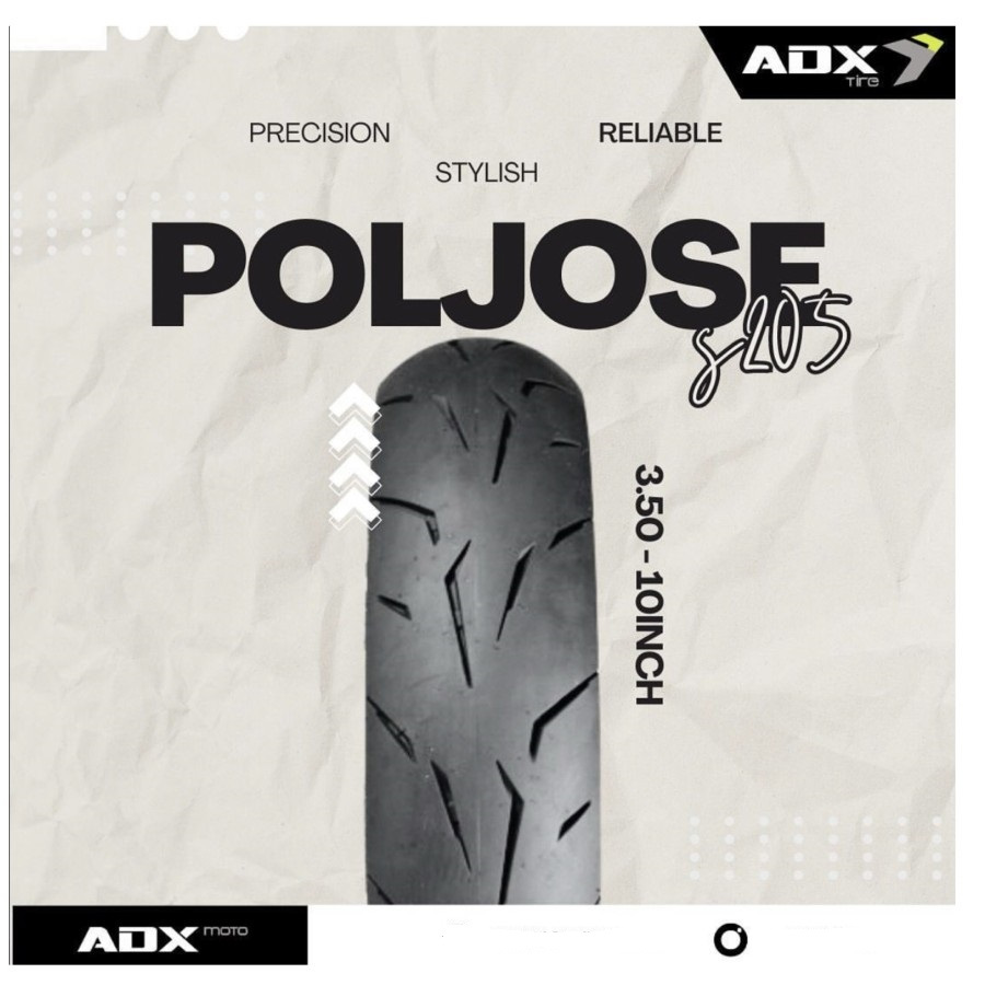 Ban Vespa Klasik Tubeless ADX Poljose 3.50-10