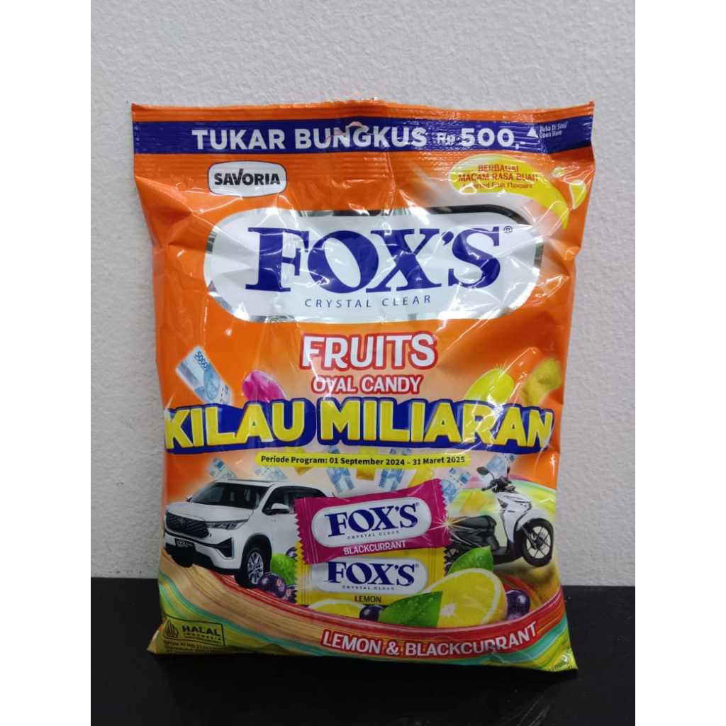 

FOXS FRUITS OVAL CANDY 125G