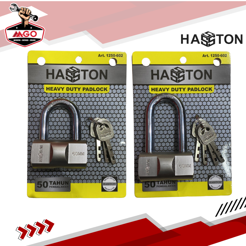 Hasston Gembok Bulat Baja / Gembok Rumah / Gembok Pintu / Gembok Pagar / Gembok Tahan Karat /Padlock