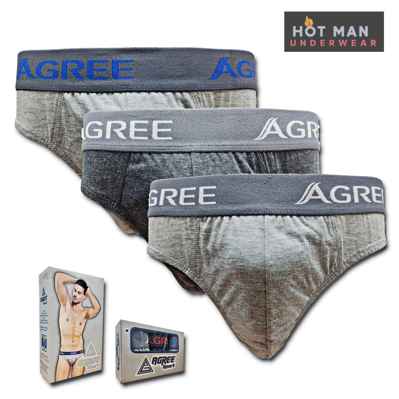 Agree Sport 1 BOX Isi  Celana Dalam Pria 2330
