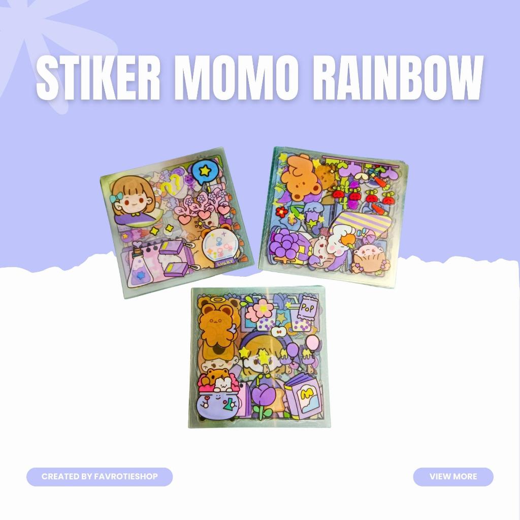 

Stiker Momo Rainbow Kartun Dekorasi Handbook ✨️