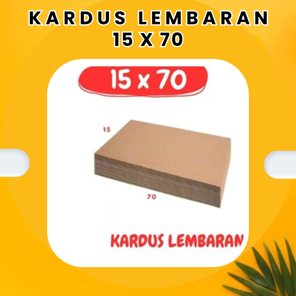 

Sheet 15x20 / 15x30 / 15x40 / 15x50 / 15x60 / 15x70 Kardus Lembaran Polos Single Wall Packing Karton Coklat Warna