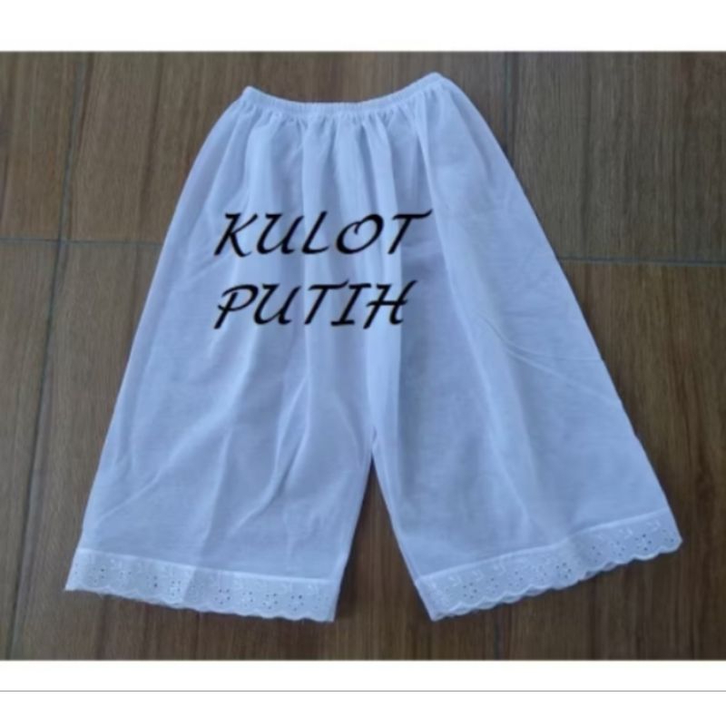 Androk Kulot Pendek, Dalaman Wanita Renda, Rangkepan Kulot