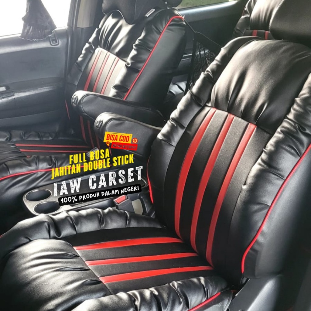 SARUNG JOK MOBIL CALYA/SIGRA 3 BARIS BAHAN MYO MODEL SOFA MEWAH ELEGAN
