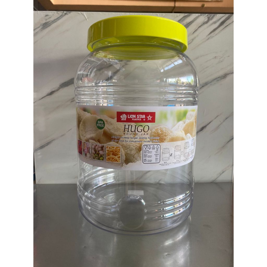 TOPLES LION STAR HUGO ROUND JAR 10 LTR / TOPLES KERUPUK / TOPLES LION STAR BULAT