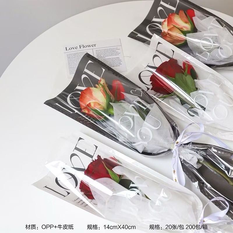 

[1 LEMBAR] PLASTIK SINGLE FLOWER KOREAN / PLASTIK BUKET BUNGA SATUAN