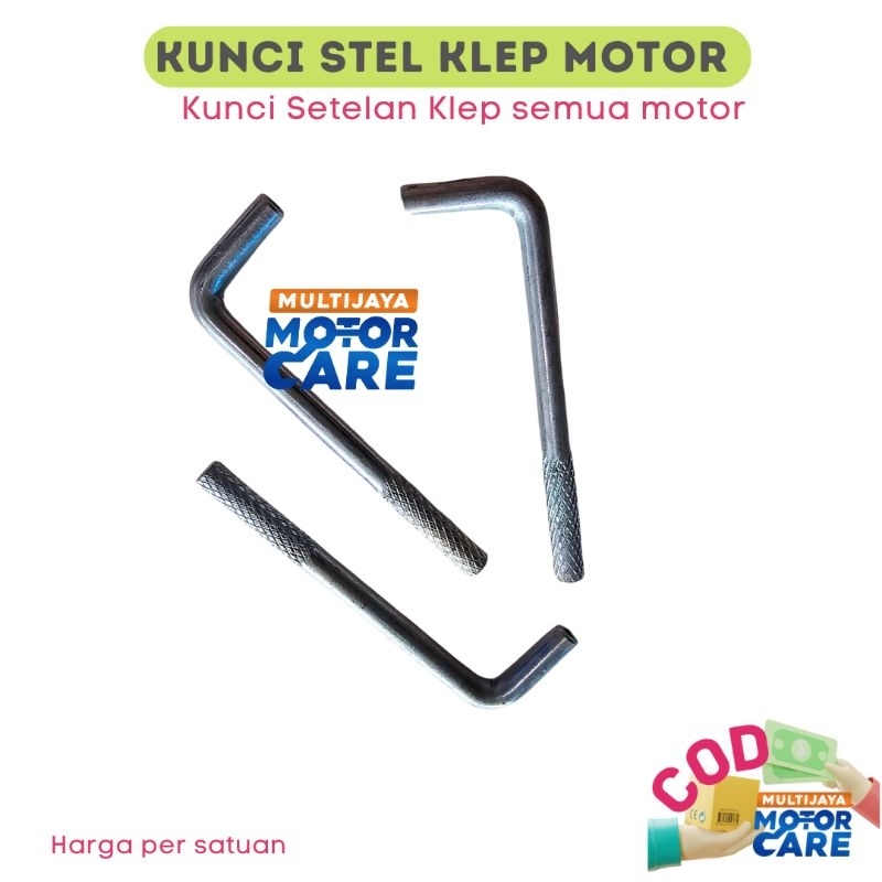 Kunci Setelan Klep Semua Jenis Motor Bebek Stelan Grand & Supra-X-125-Fit-New & Blade & Revo-Absolut