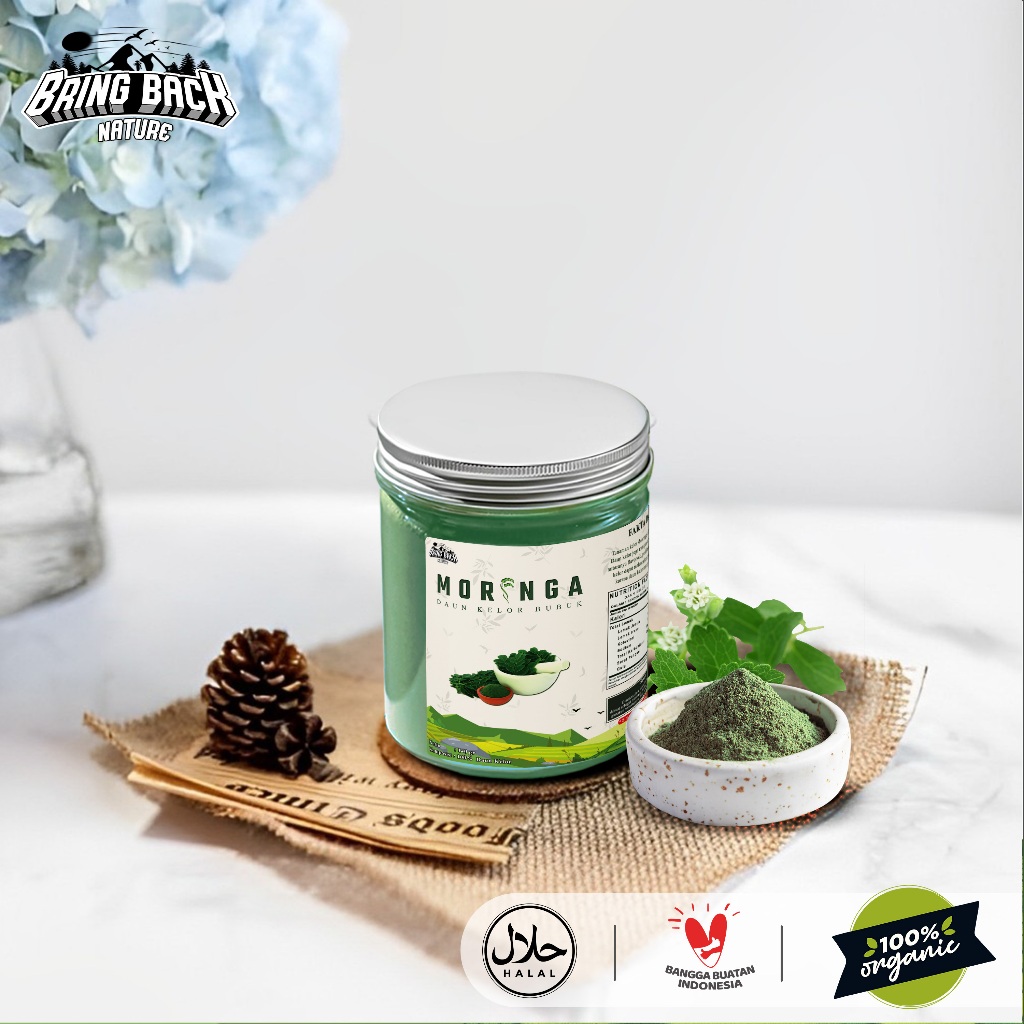 

DAUN KELOR BUBUK 450gr KAYA ANTIOKSIDAN / PREMIUM PURE MORINGA POWDER ORGANIC SUPERFOOD / SERBUK DAUN KELOR OBAT HERBAL ASAM URAT KOLESTEROL