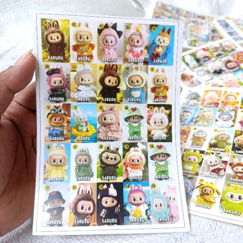 

STIKER LABUBU Murah mix isi 20 Lembar