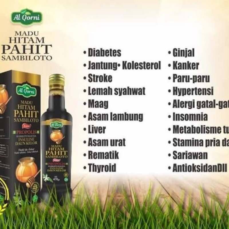 

MADU HITAM PAHIT AL QORNI 470 gr
